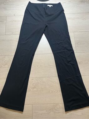 CAbi Women's Black Stretch Bootcut Pants back zipper tall girl size 10